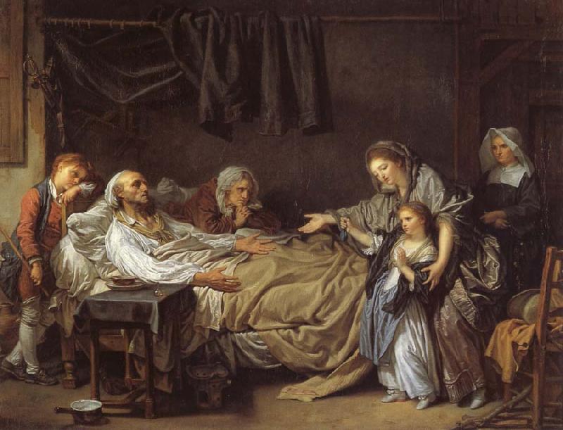 Jean Baptiste Greuze The benefactress Sweden oil painting art